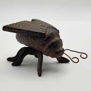 Vintage Cast Iron Bumble Bee Garden Moth Figurine